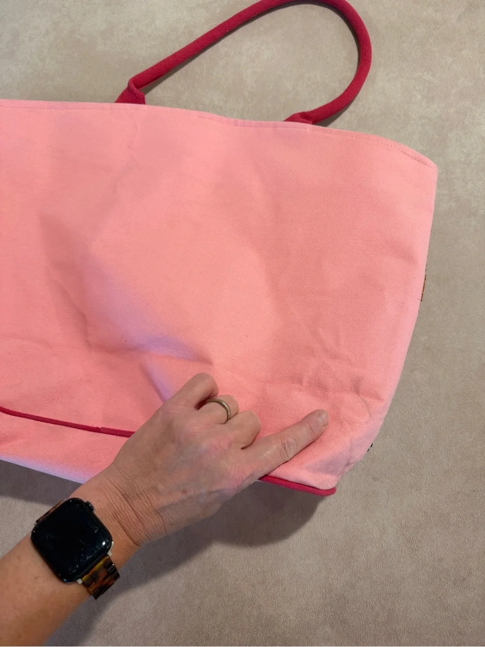 Pink Flamingo Sequin Tote Bag - Unbranded